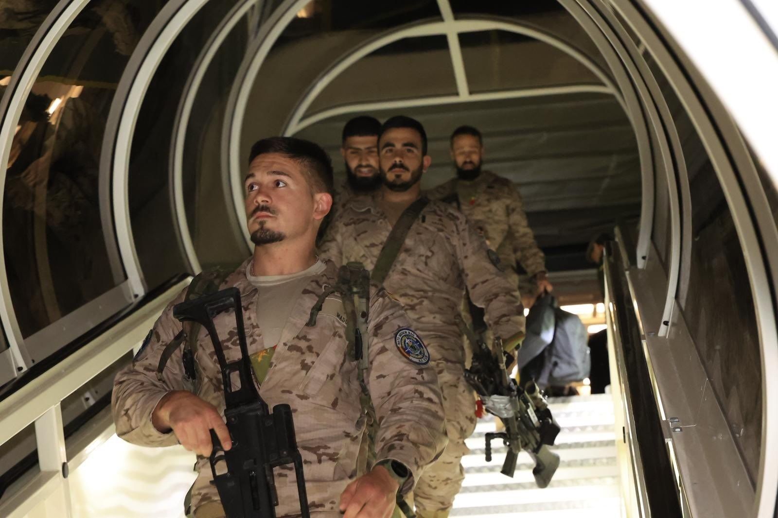 Aterriza en la base aérea de Torrejón un grupo de 200 militares españoles evacuados de Irak