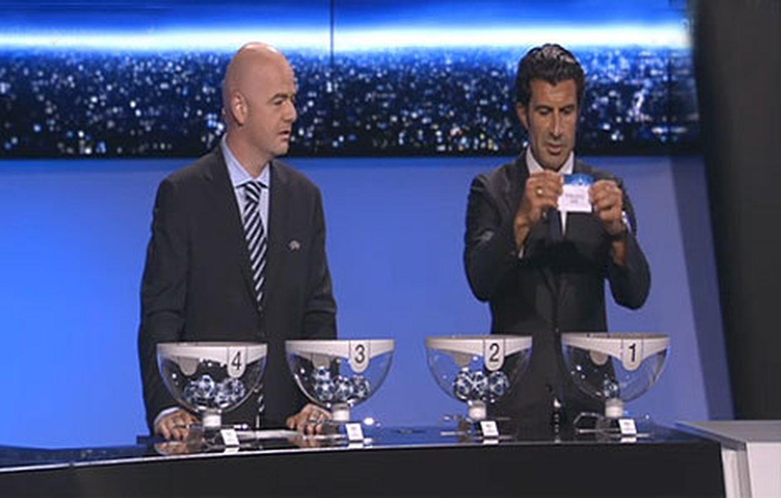 Sorteo de la liguilla de fase previa de la Champions League