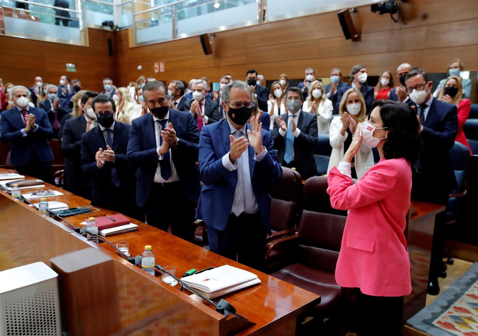 Ayuso, tras ser elegida presidenta de la Comunidad de Madrid