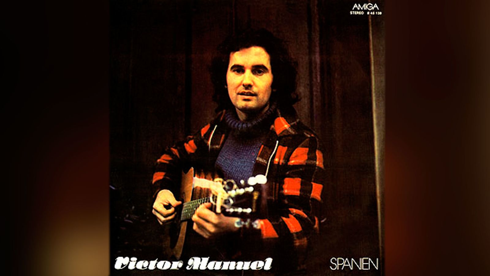 Portada de 'Spanien', el disco descatalogado que Víctor Manuel grabó en la Alemana oriental