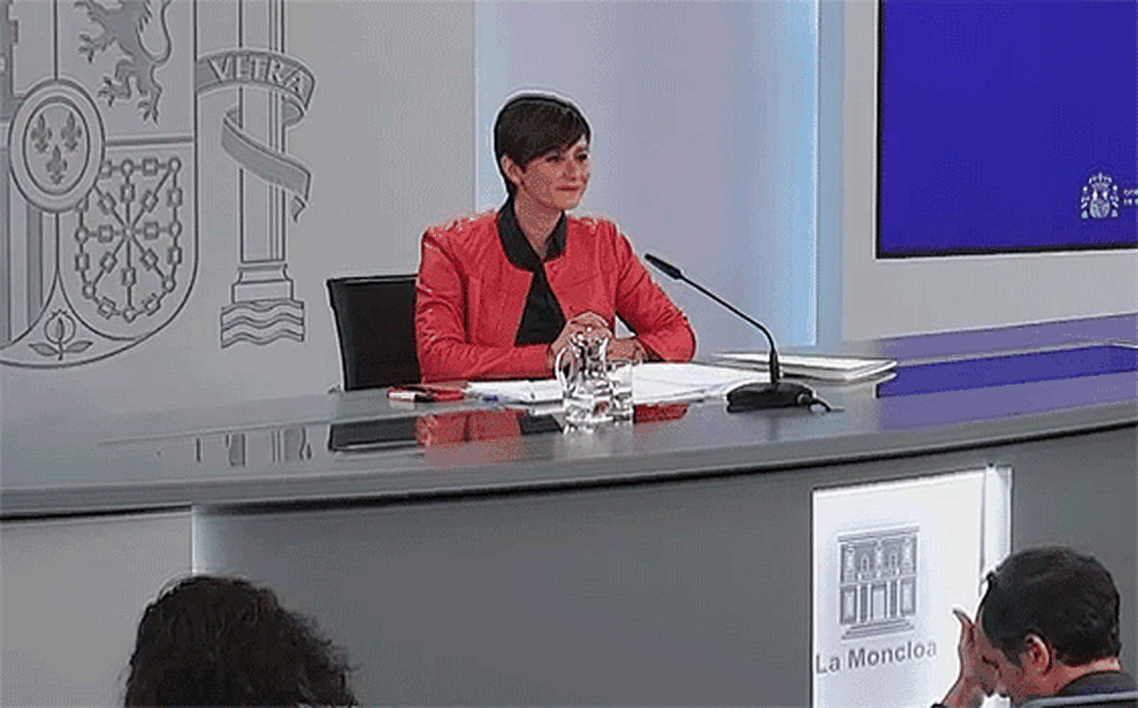 La portavoz evita preguntas sobre el acuerdo entre PSOE y Sumar