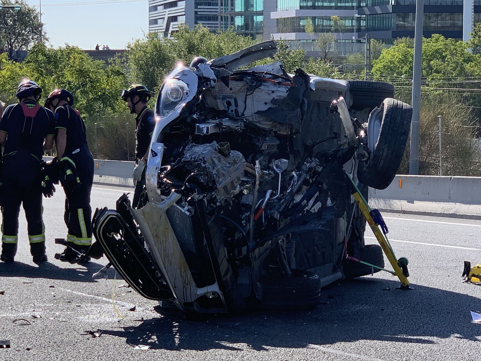 Accidente en Barajas