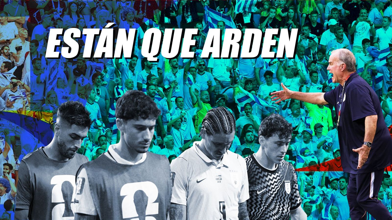 Uruguay es un polvorín, con críticas a Bielsa y a los jugadores
