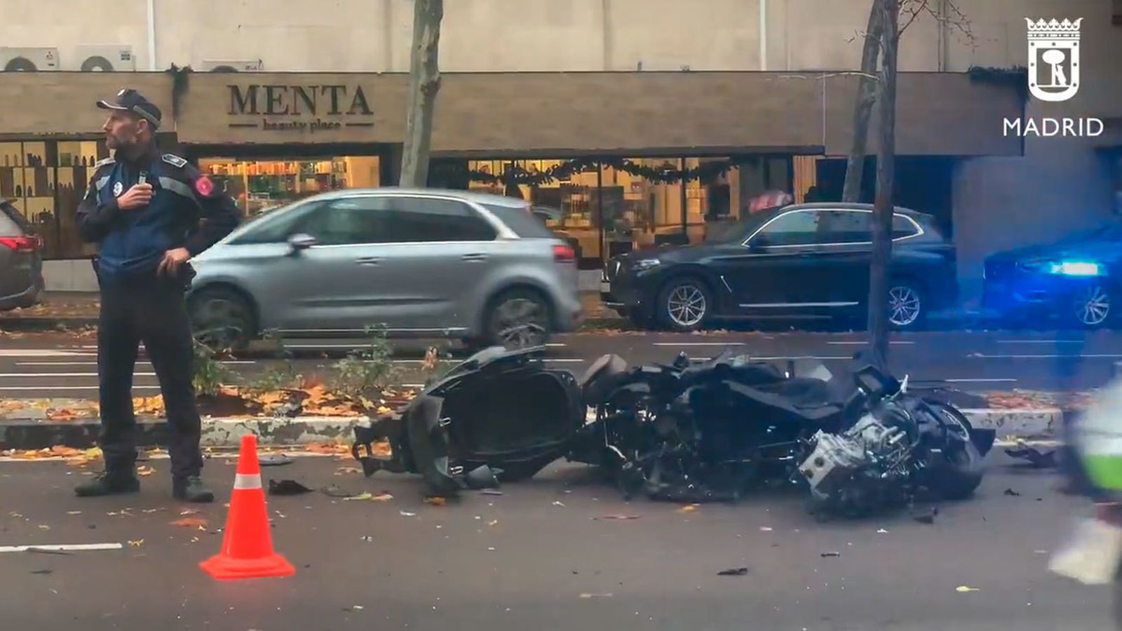 Un motorista grave por colisión con un turismo en Príncipe de Vergara