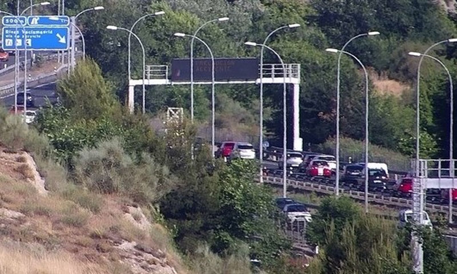 Atasco en la A3