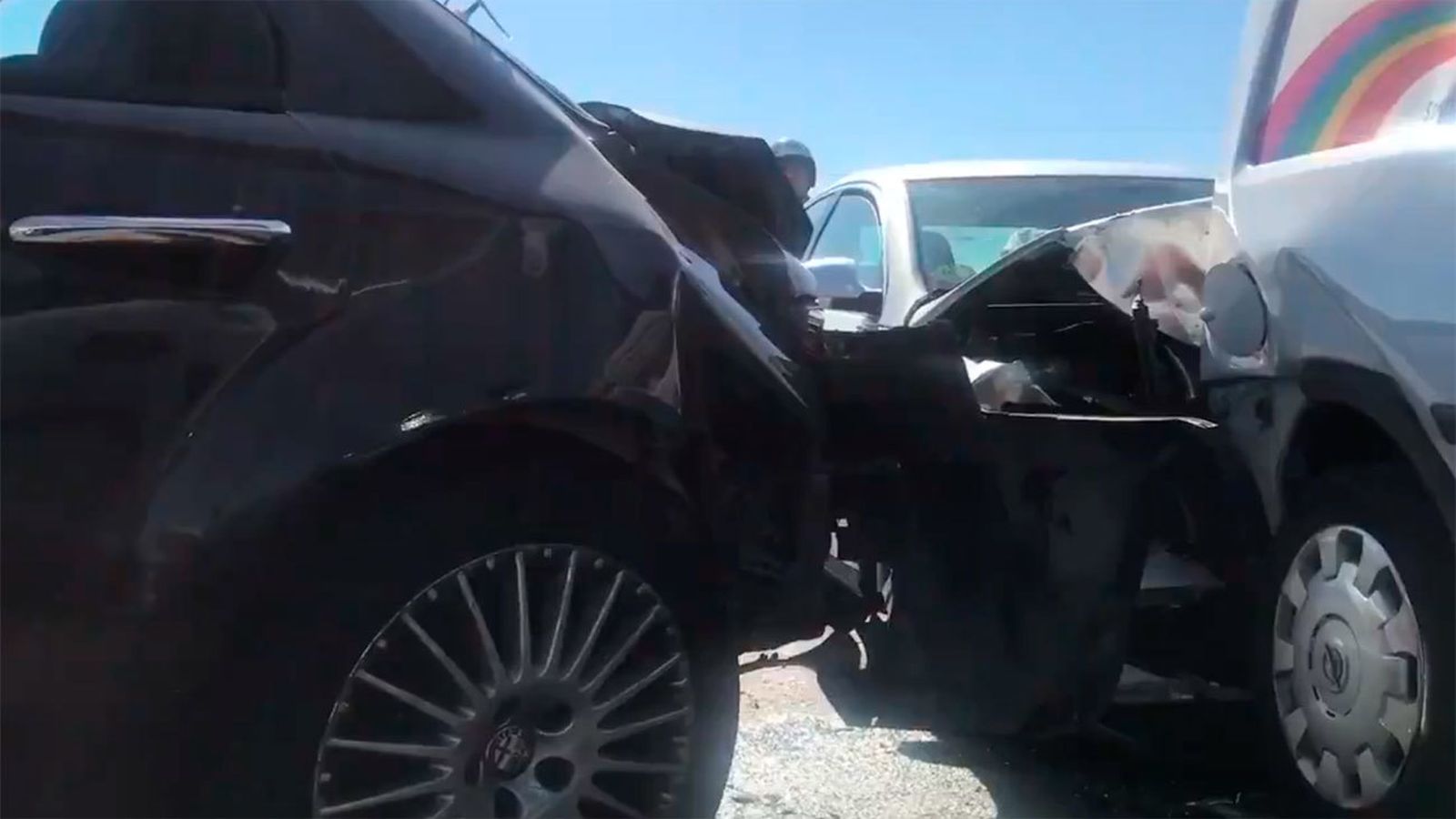 Cuatro heridos en un accidente en la M-50 en Getafe