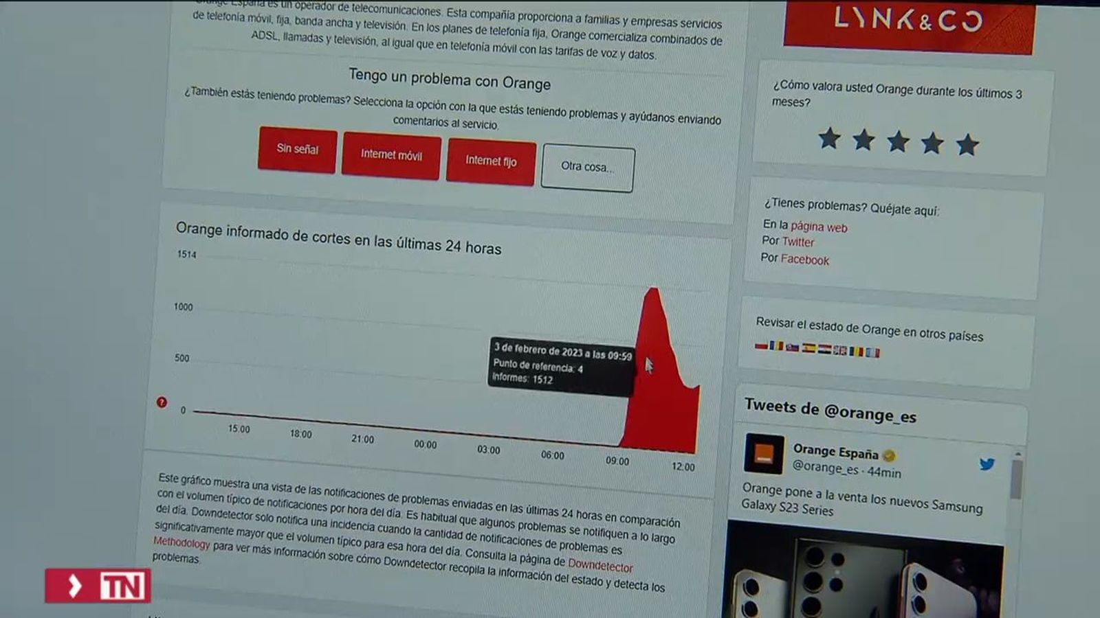 Internet off durante horas
