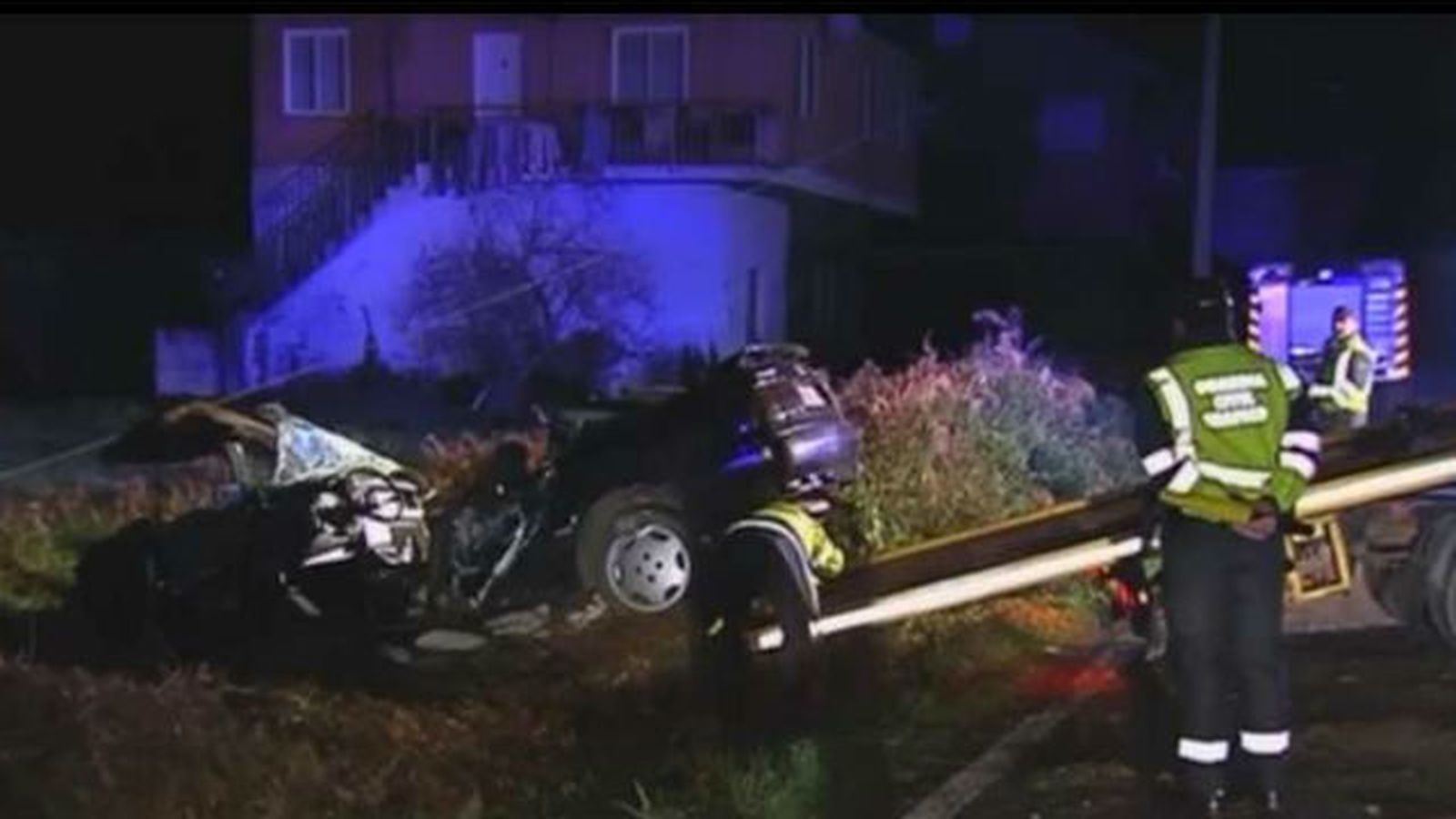 Fallecen dos jóvenes en un accidente de tráfico en Monterrei (Ourense)