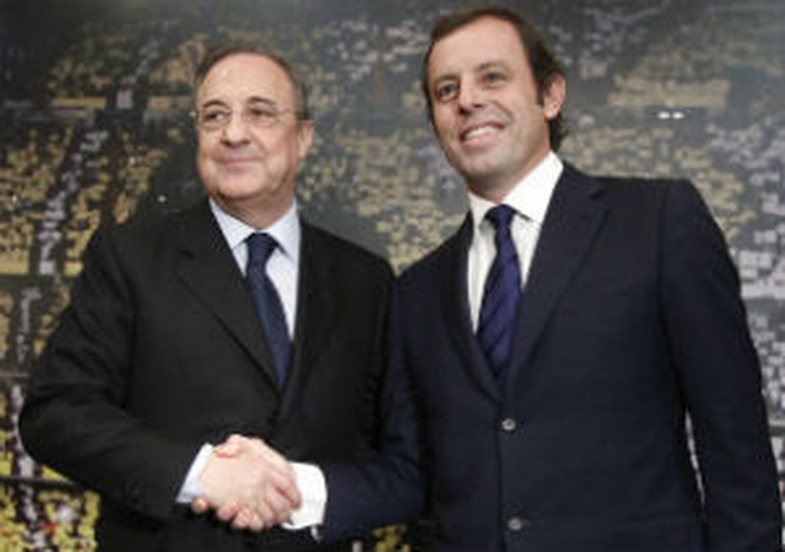 Florentino Pérez y Joan Rosell