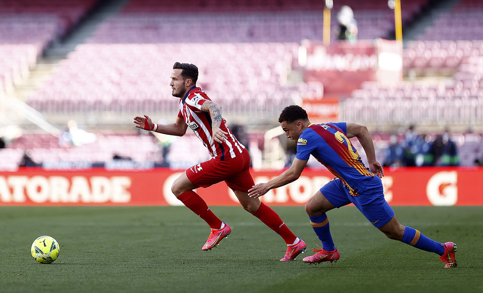 Dominio rojiblanco en la segunda parte.