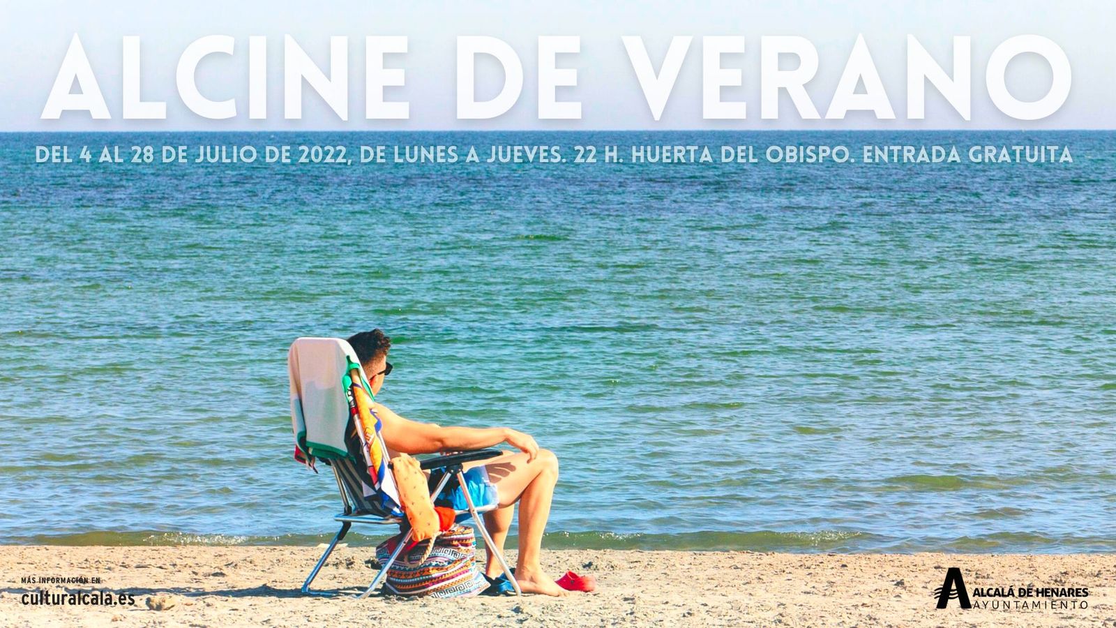 Cartel del programa de cine de verano alcalaíno