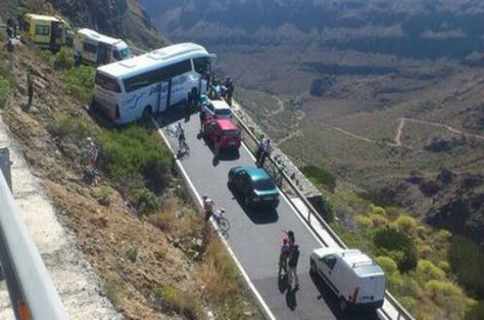 Accidente de autobús en Gran Canaria