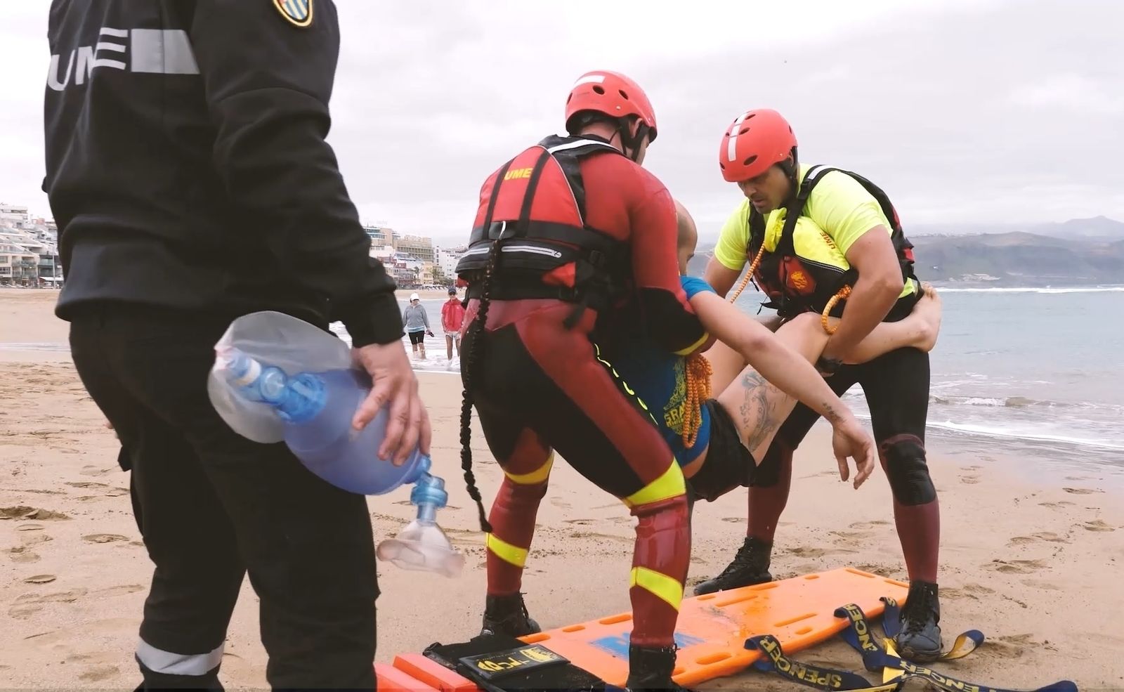 Rescate de una persona tras sufrir un ahogamiento