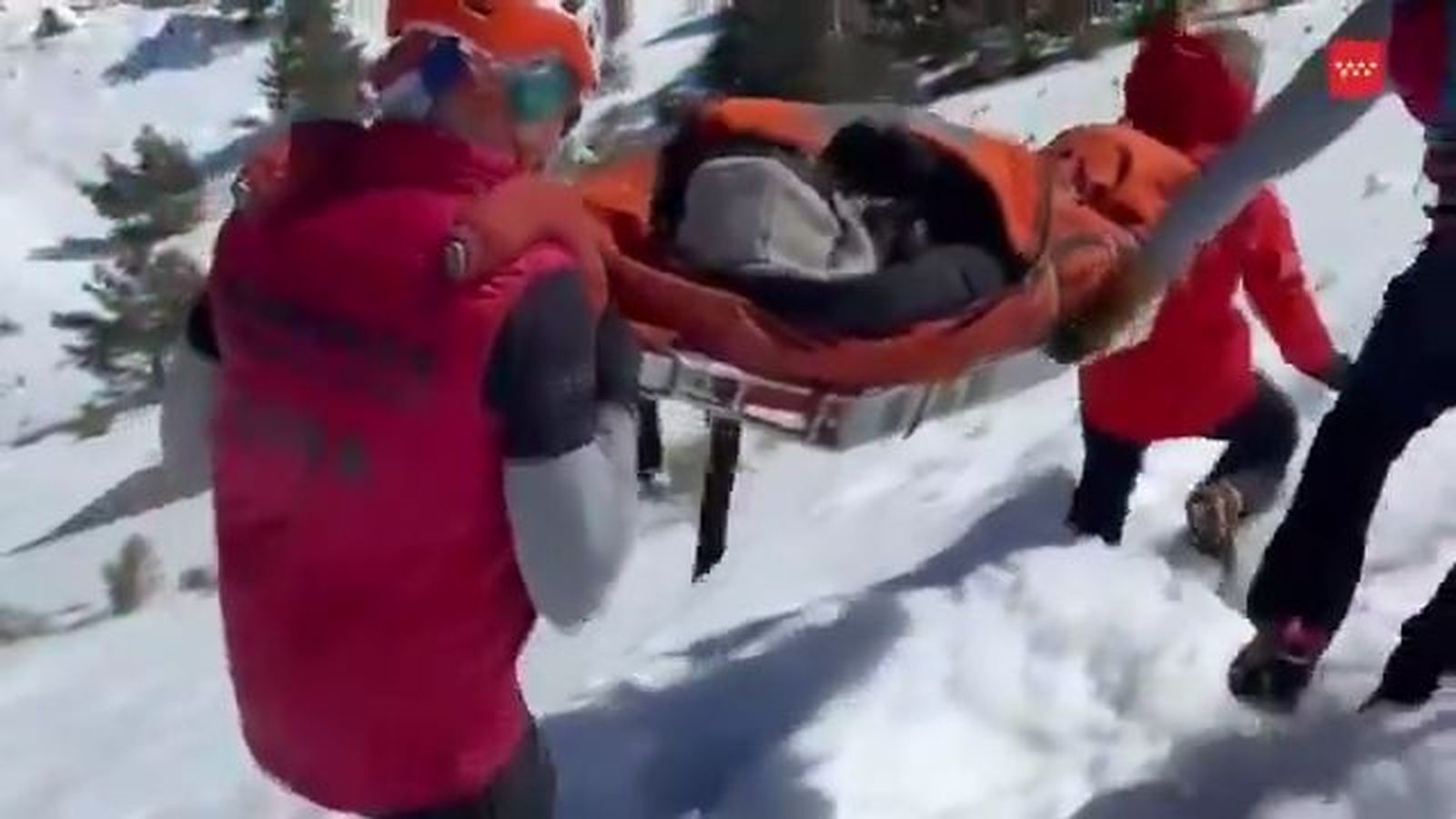 Rescate de una senderista en Peñalara
