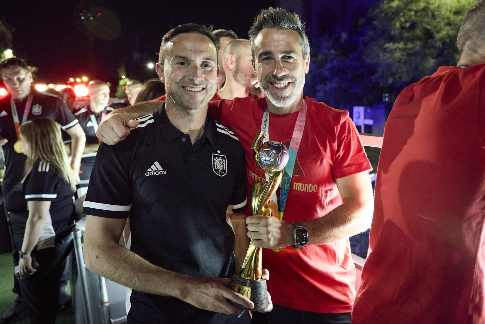 Fiesta de la Selección femenina de fútbol en Madrid tras ganar el Mundial