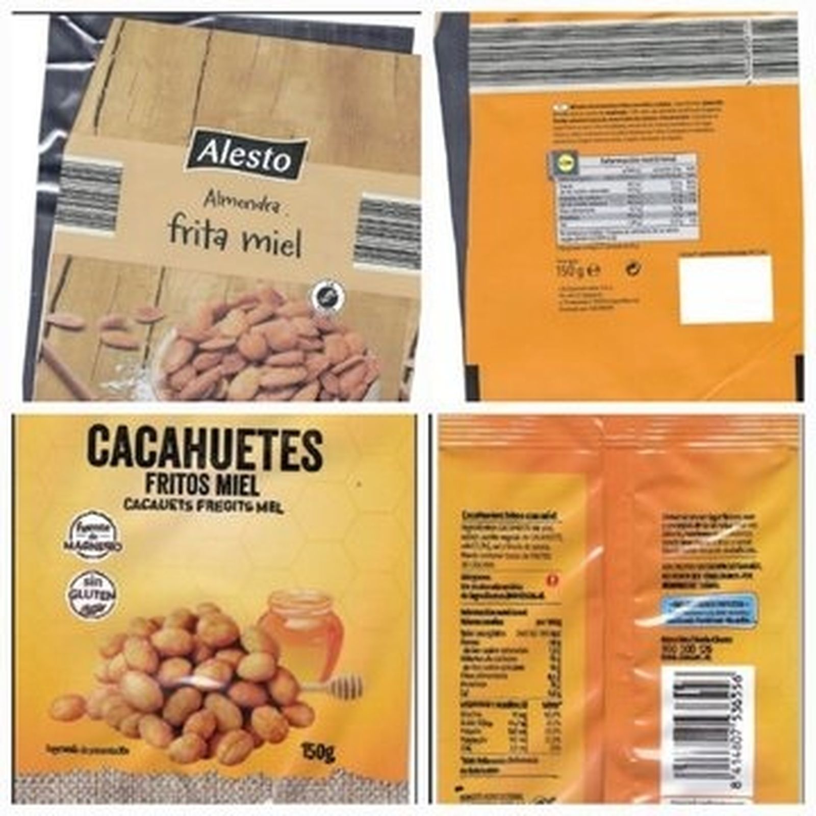 Productos afectados por la alerta alimentaria