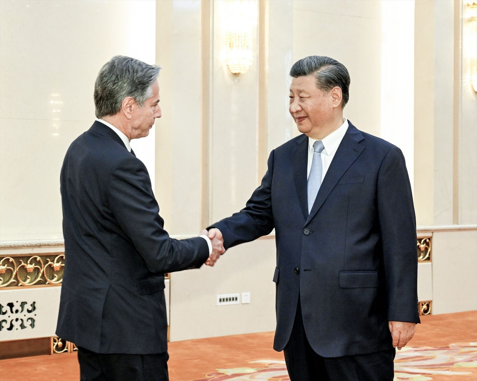 El presidente chino, Xi Jinping, se reúne con el secretario de Estado estadounidense, Antony Blinken