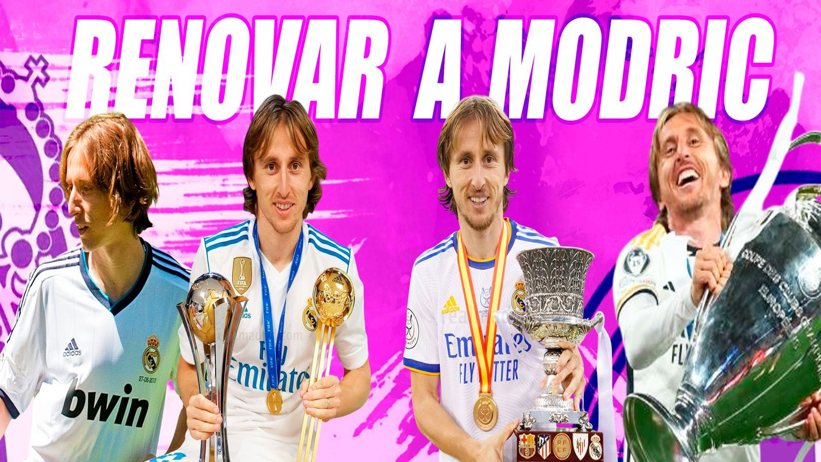 La afición del Real Madrid quiere la continuidad de Modric