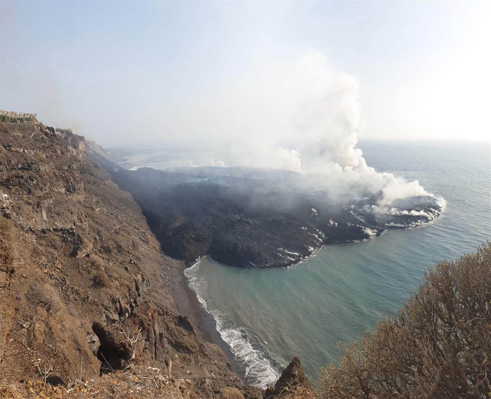 El volcán de La Palma cuenta con dos nuevas coladas