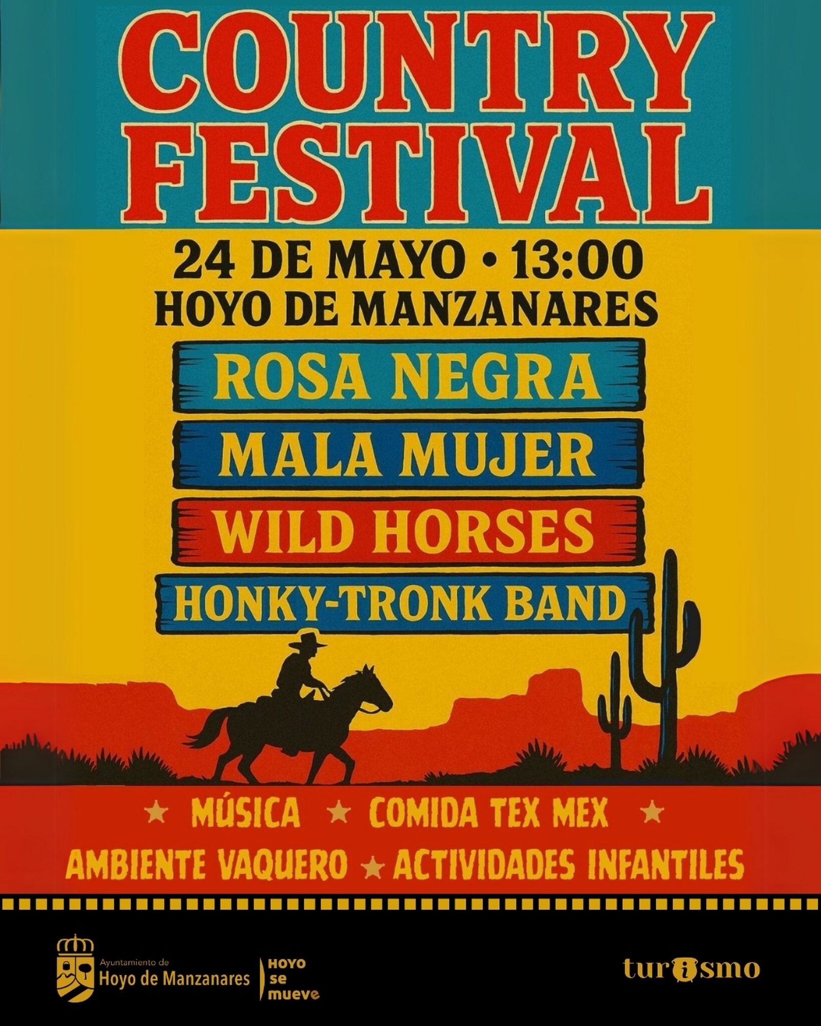 Cartel del Festival Country de Hoyo de Manzanares