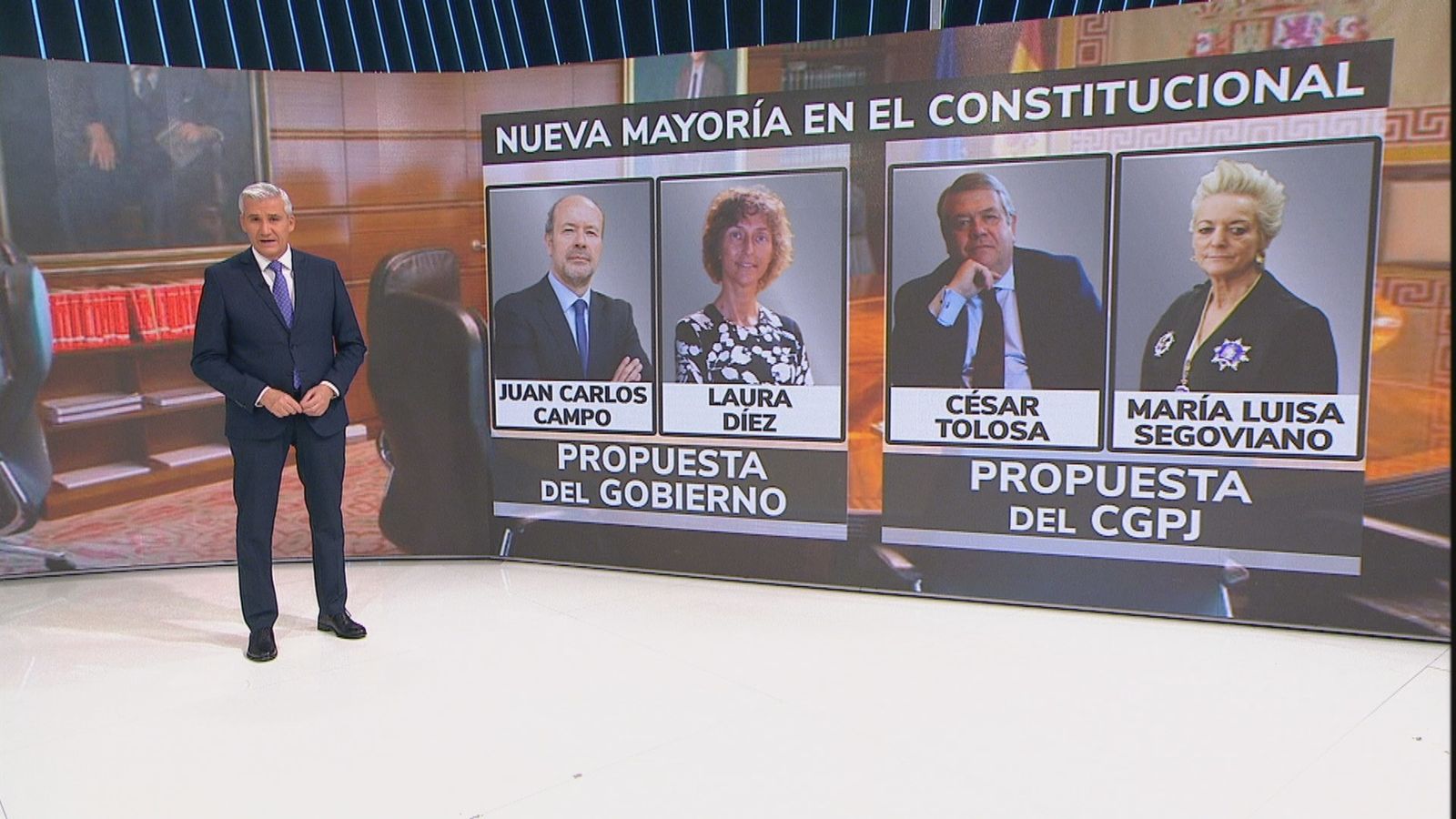 El Pleno del Tribunal Constitucional da su plácet por unanimidad a los cuatro magistrados propuestos por el CGPJ y el Gobierno
