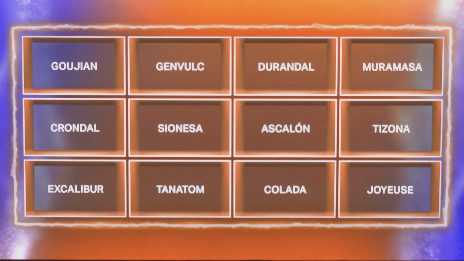 Espadas con historia