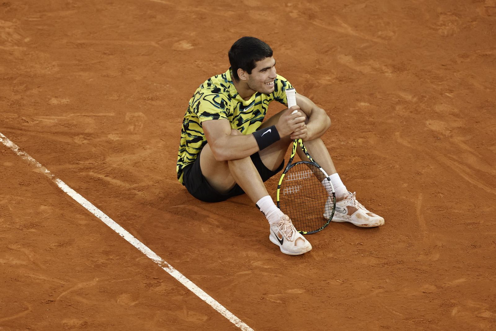 Alcaraz tras ganar el partido a Struff