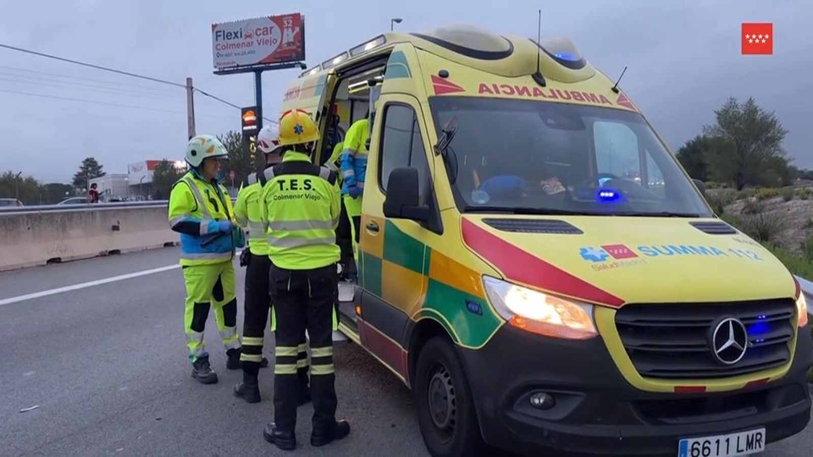 Atropello mortal en la M-607 a la altura de Colmenar