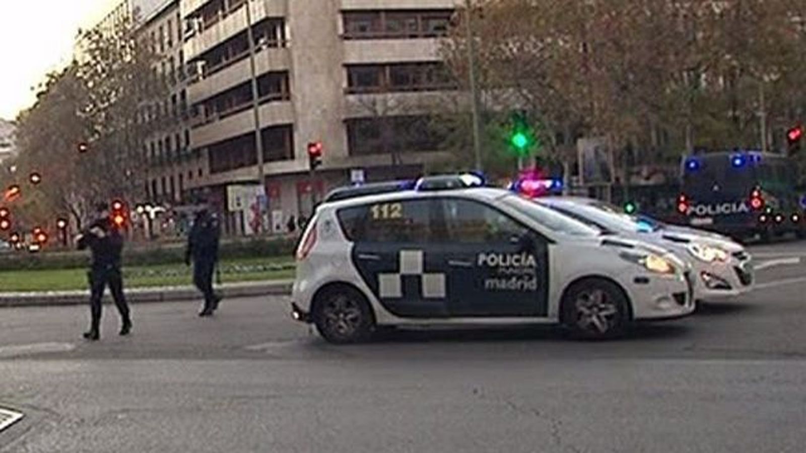 El centro de Madrid, cortado en plena hora punta