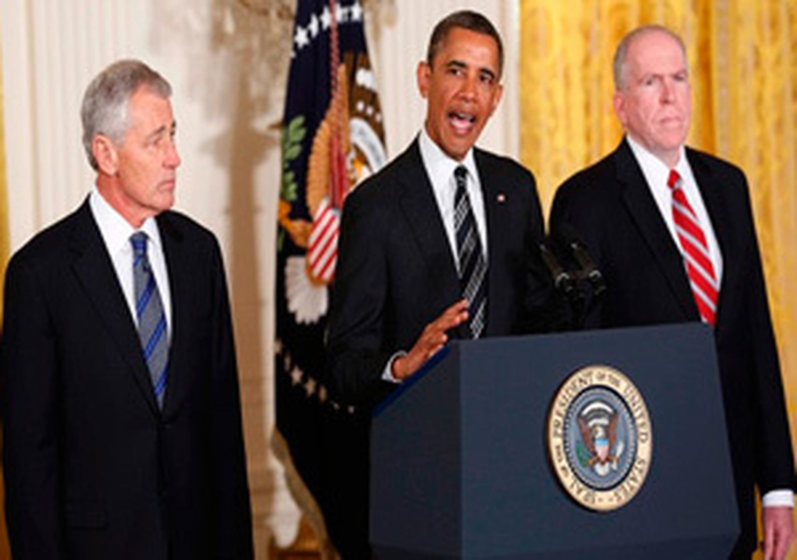 Momento en el que Barak Obama anuncia los nombramientos