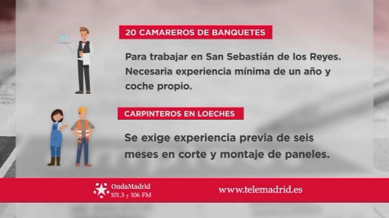 Se buscan carpinteros para trabajar en Loeches