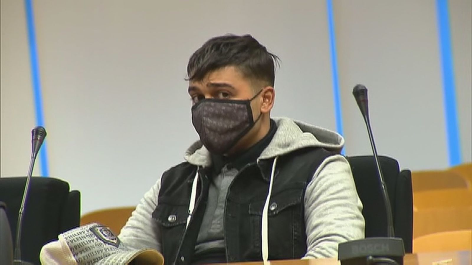 El Chule, durante la celebración del juicio