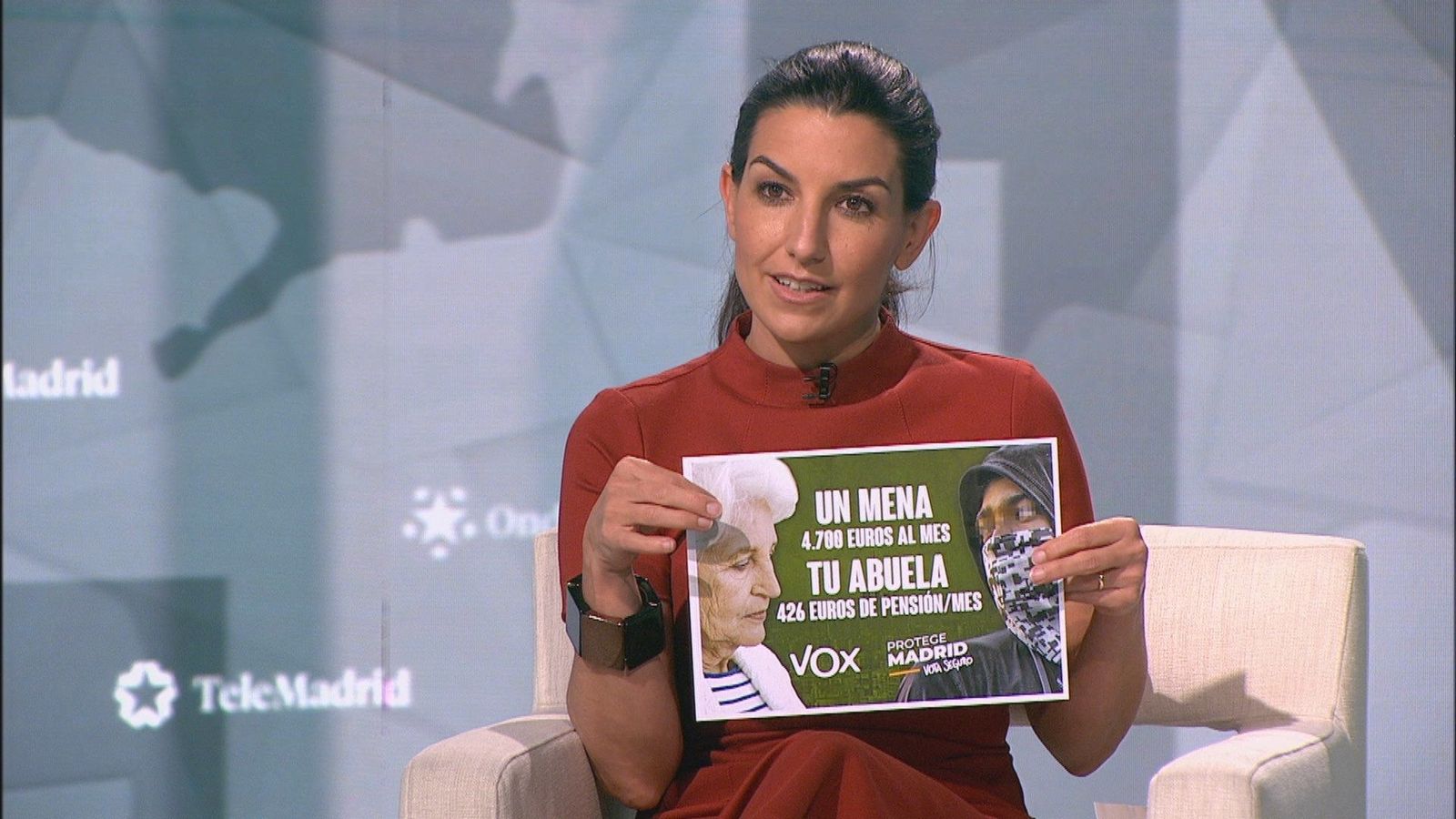 Rocío Monasterio: "No hay ninguna razón para decir que este cartel sobre los menas no dice la verdad"