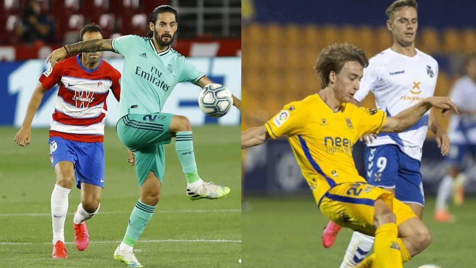Granada-Real Madrid y Alcorcón-Tenerife