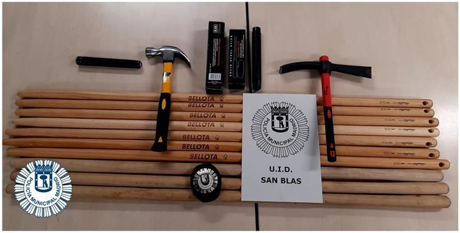 Armas incautadas a los ultras