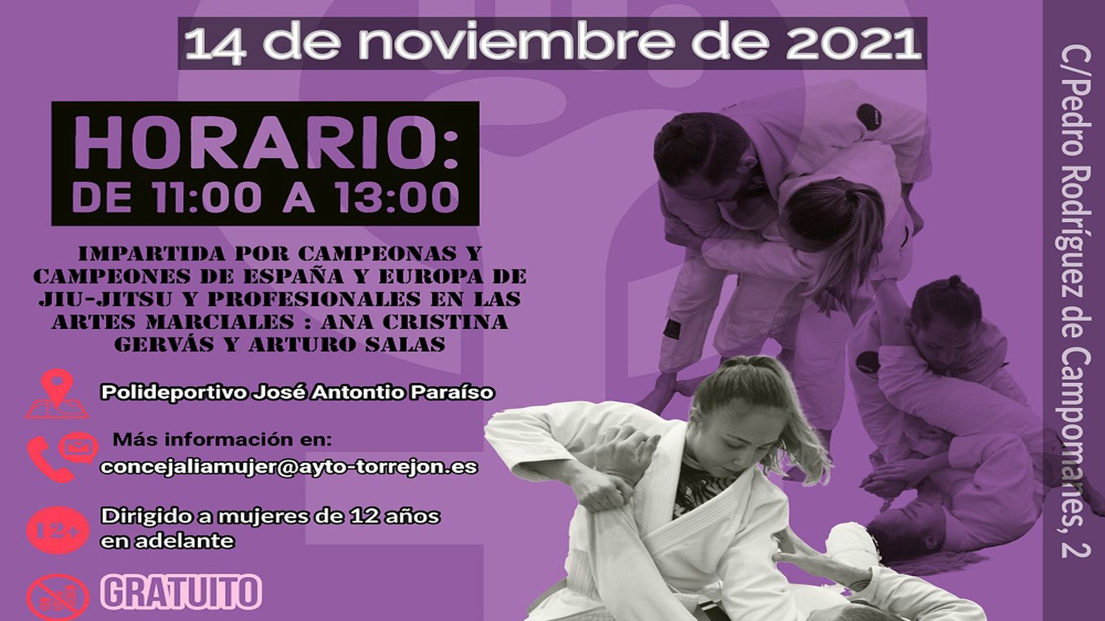 Clase gratuita de defensa personal