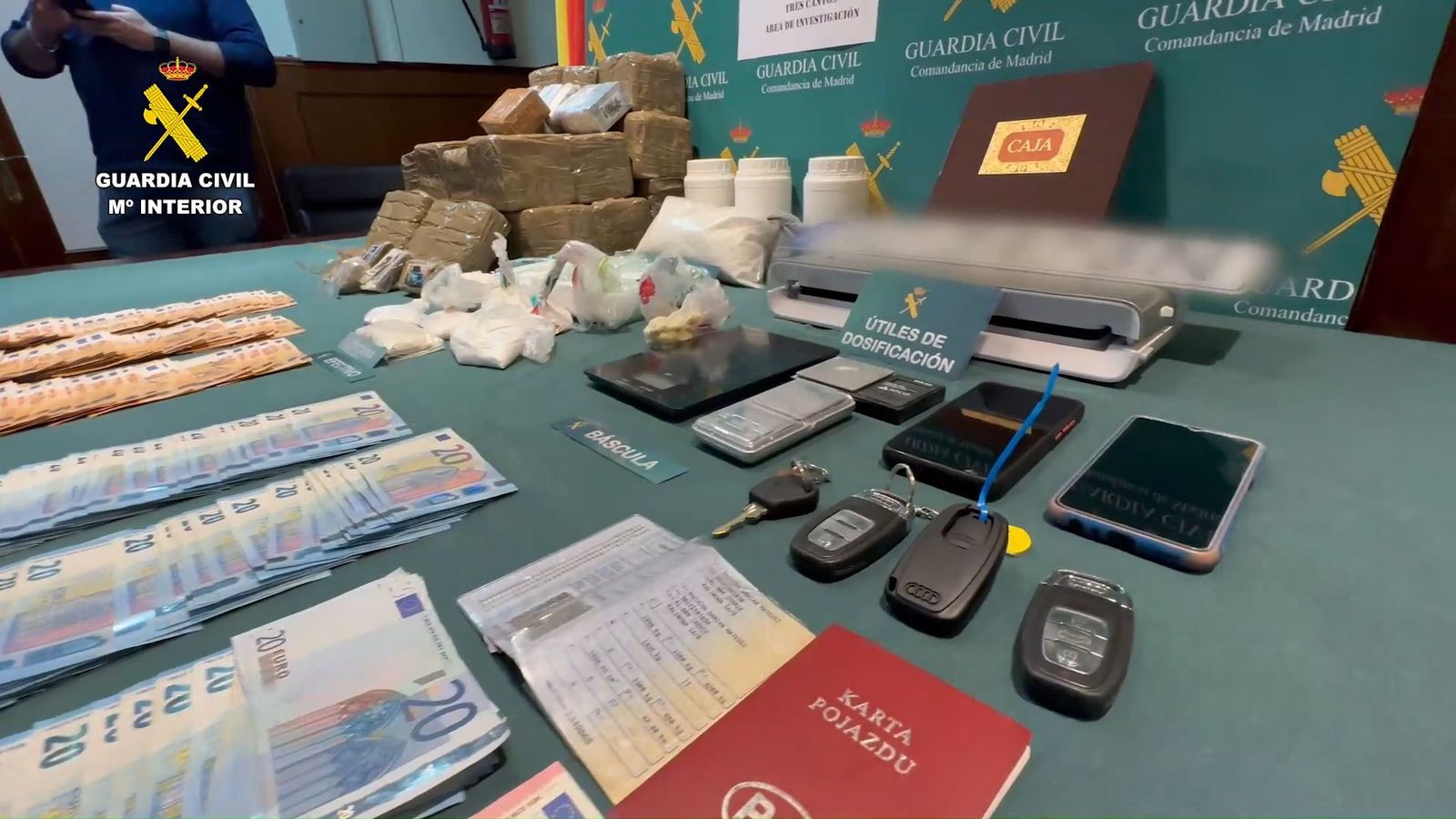 Operación antidroga: desmantelados 6 puntos de venta al por menor en la Sierra Norte de Madrid