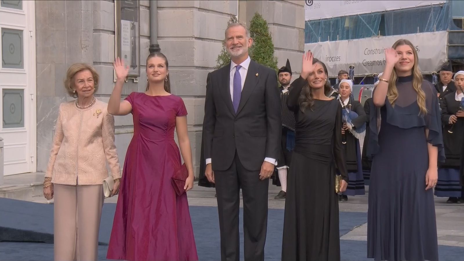 Llegada Reyes a los Premios