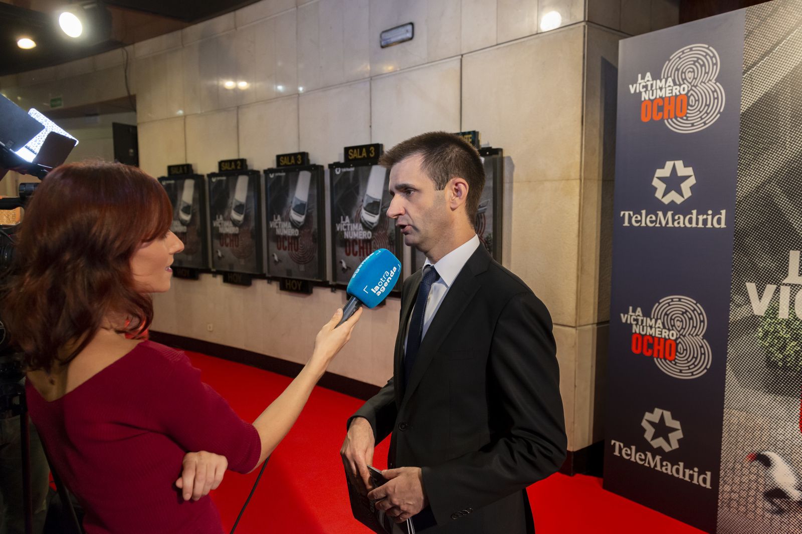 Premier de 'La víctima número ocho' en el Palacio de la Prensa