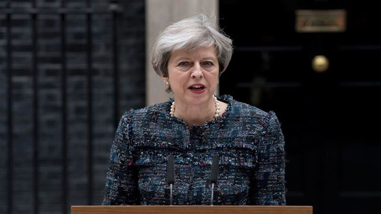 La primera ministra británica, Theresa May