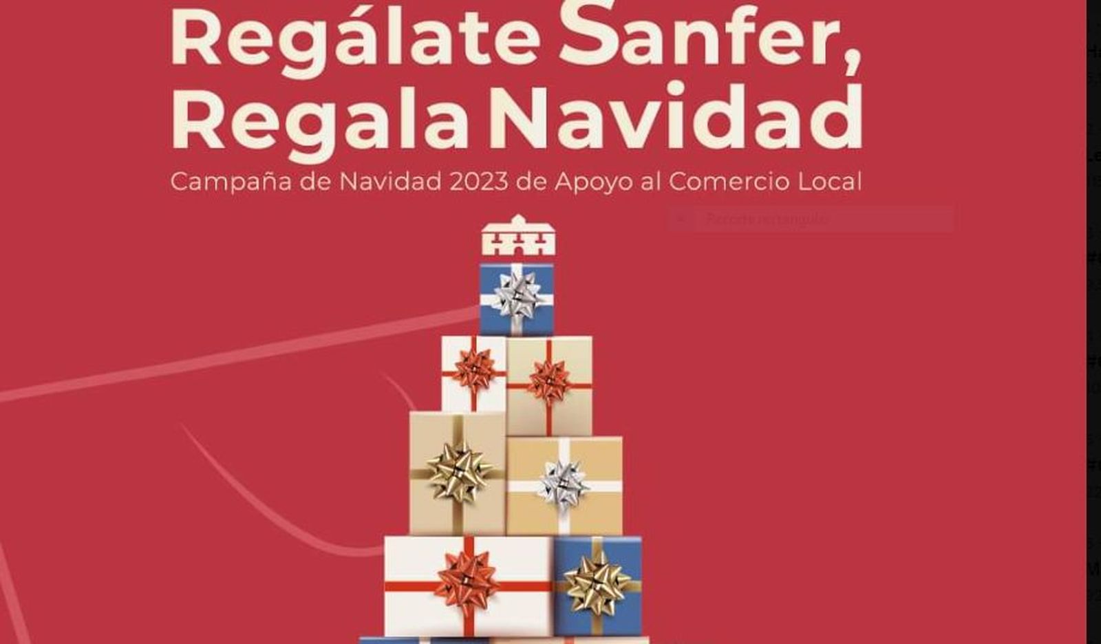 Campaña navideña de apoyo al comercio