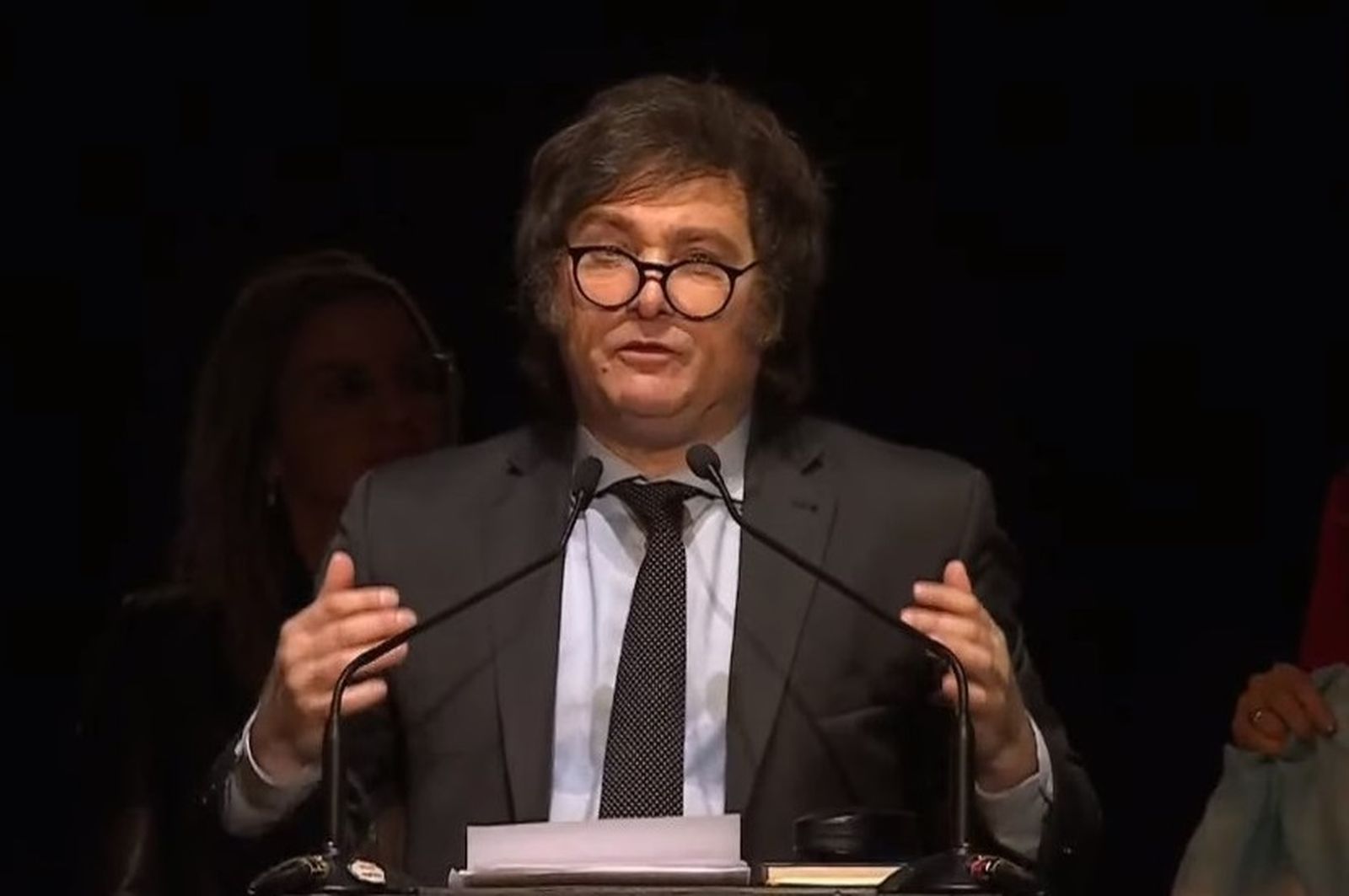 El líder del partido 'La Libertad Avanza' y candidato a la presidencia de Argentina, Javier Milei