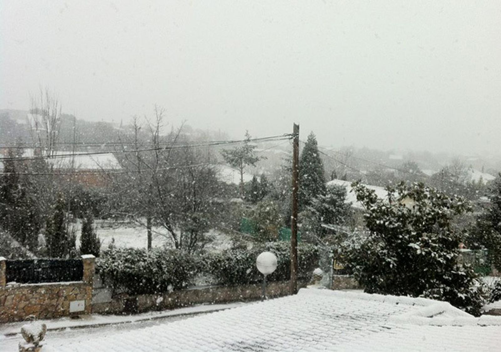 Nieve en Guadalix de la Sierra