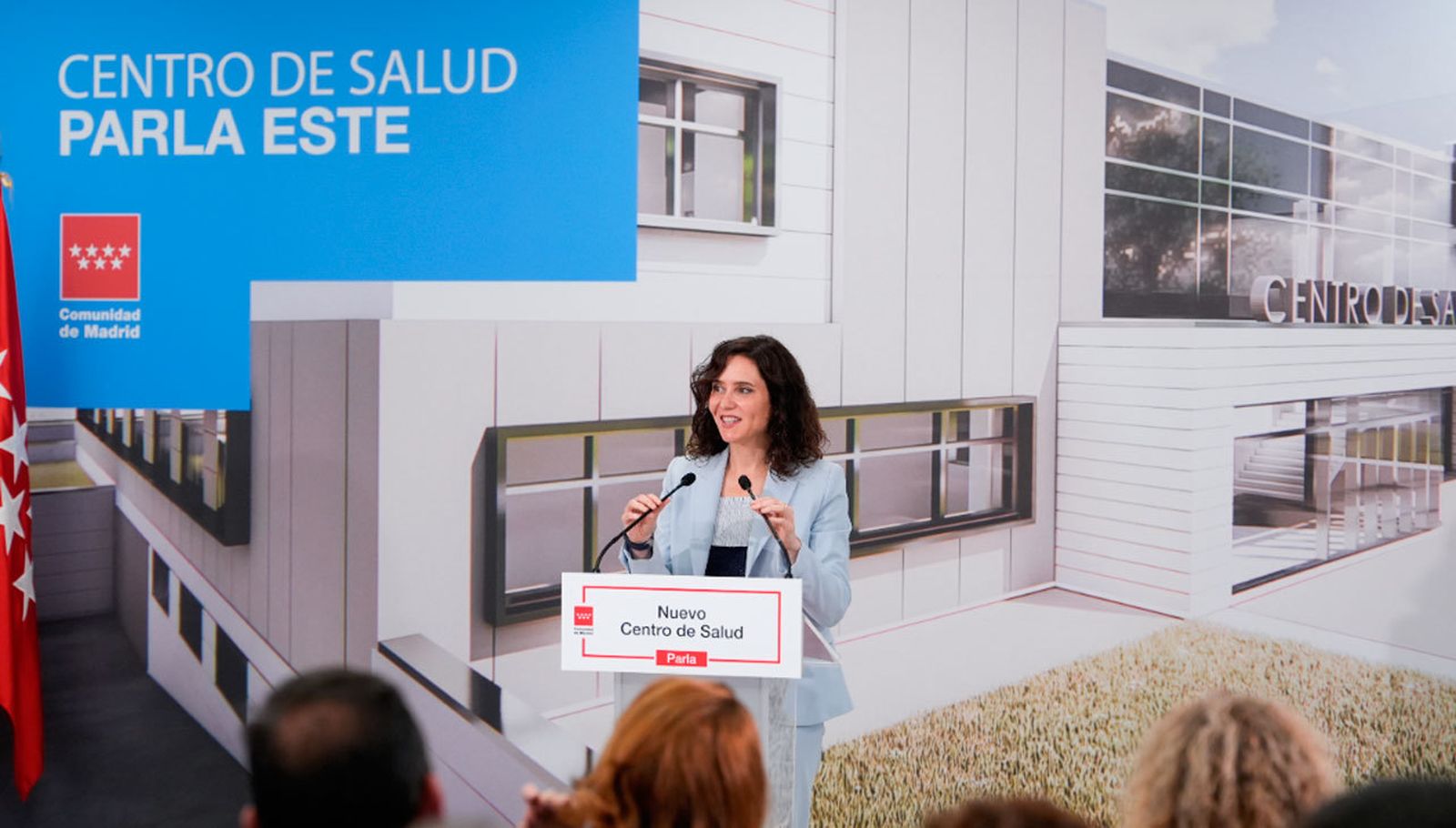 Ayuso en el nuevo Centro de Salud de Parla-Este