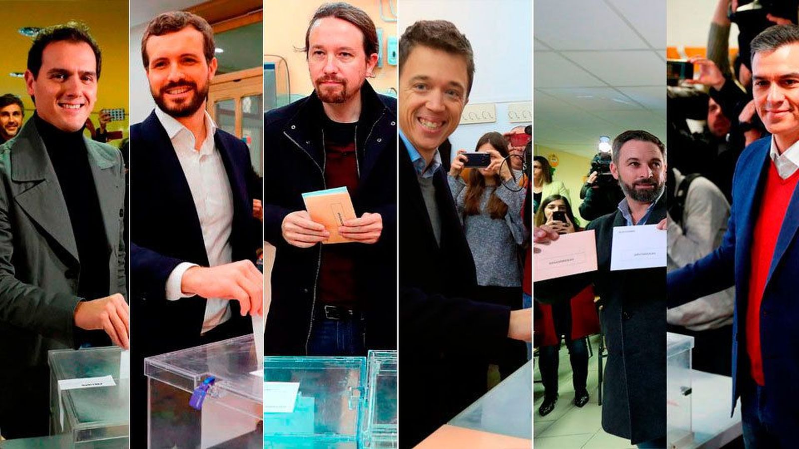 Así han votado los líderes nacionales en las elecciones del 10N