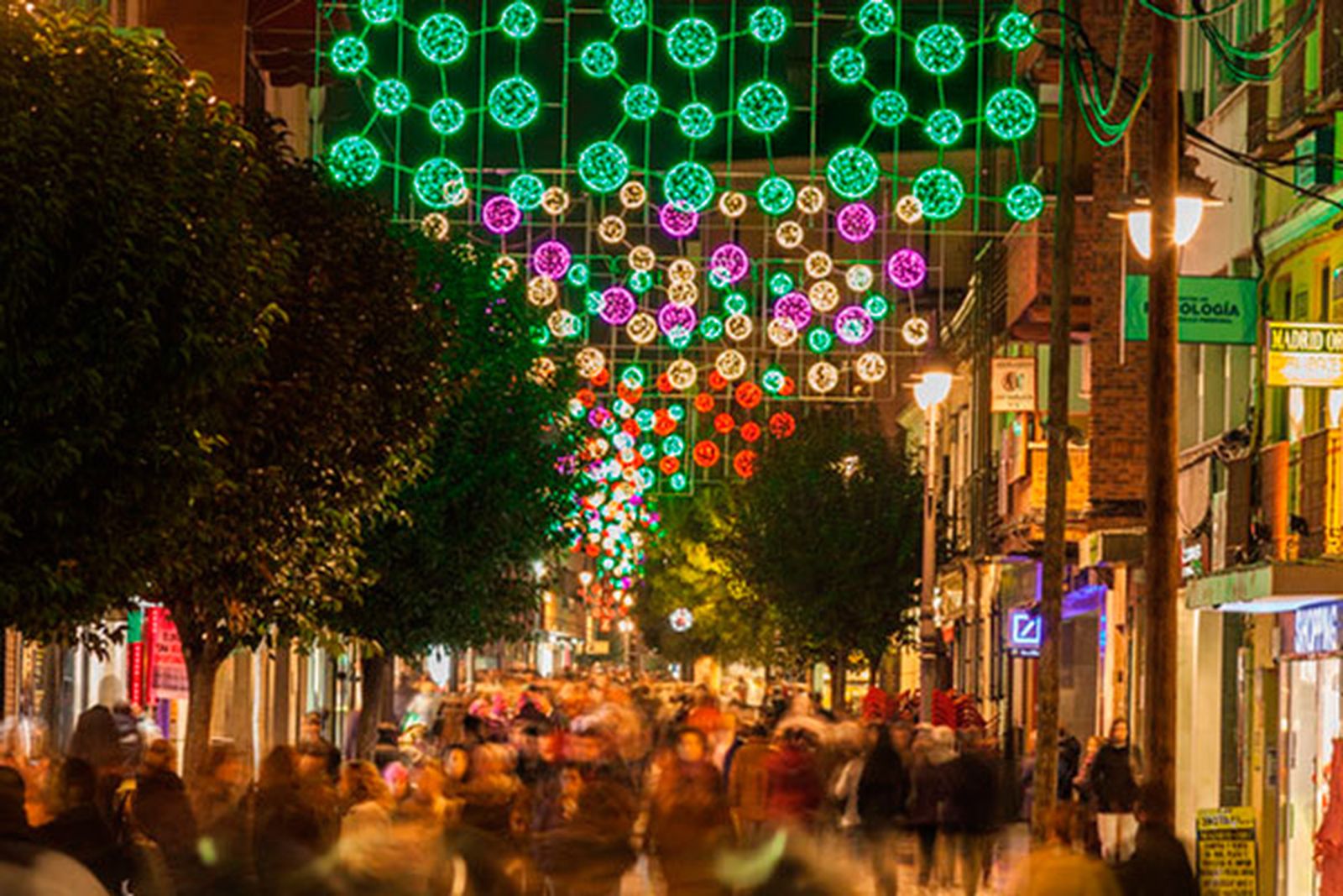 La iluminación navideña de Getafe