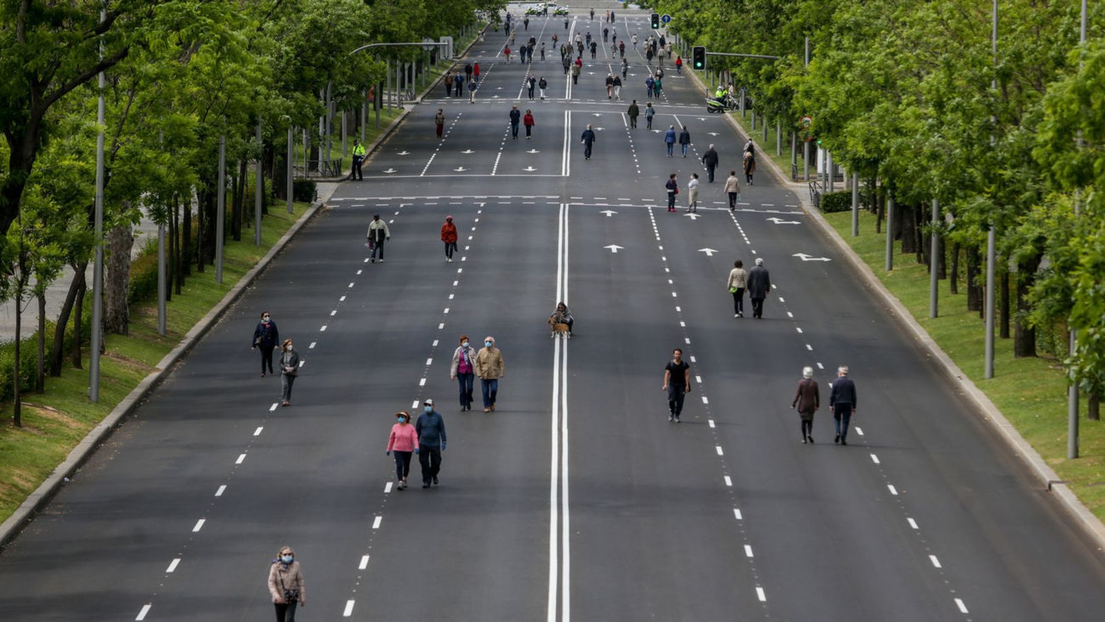 Peatonalización de calles en Madrid los fines de semana