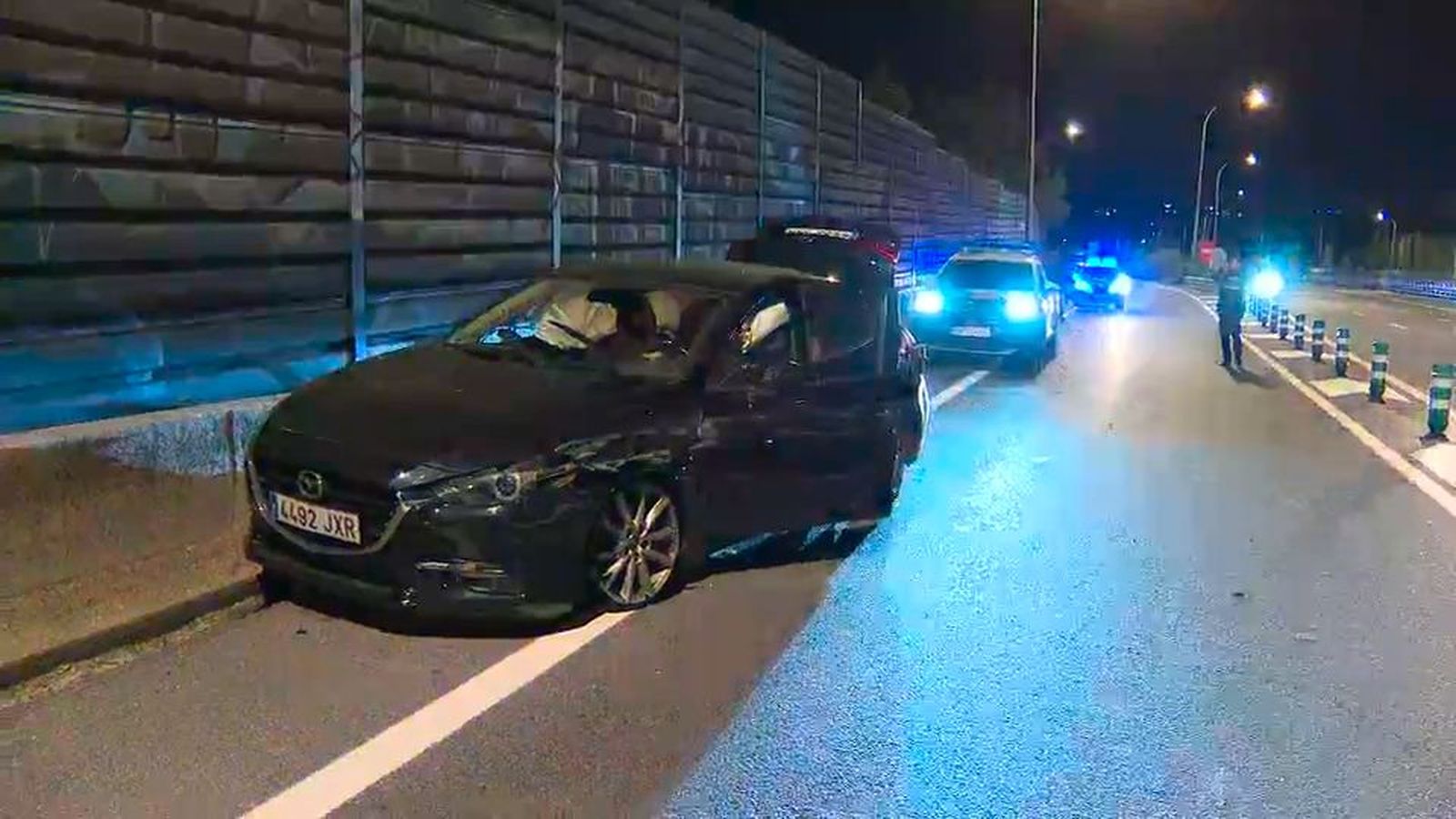 Persecución policial por la M-40 de un coche que se dio a la fuga