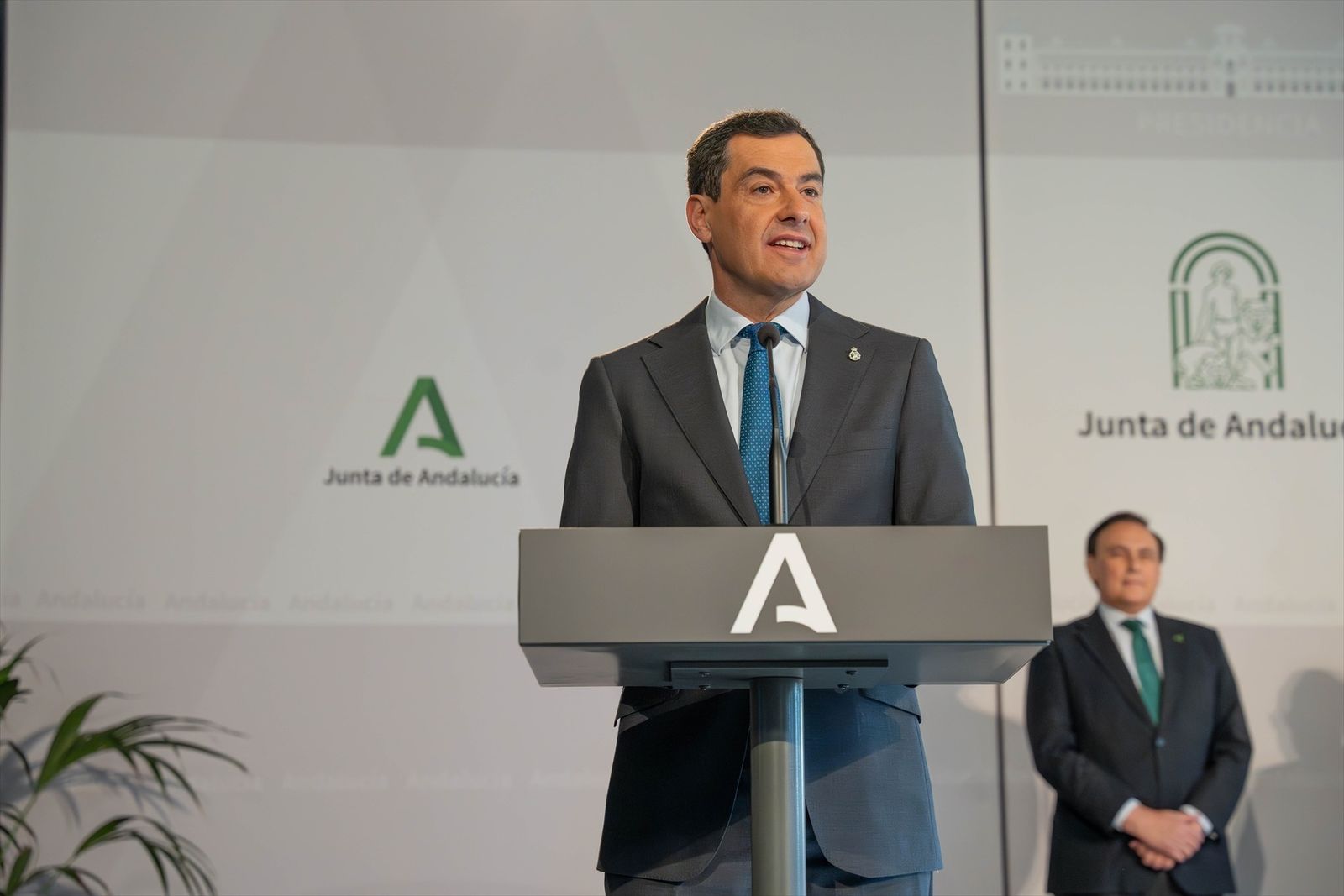 El presidente de la Junta de Andalucía, Juanma Moreno