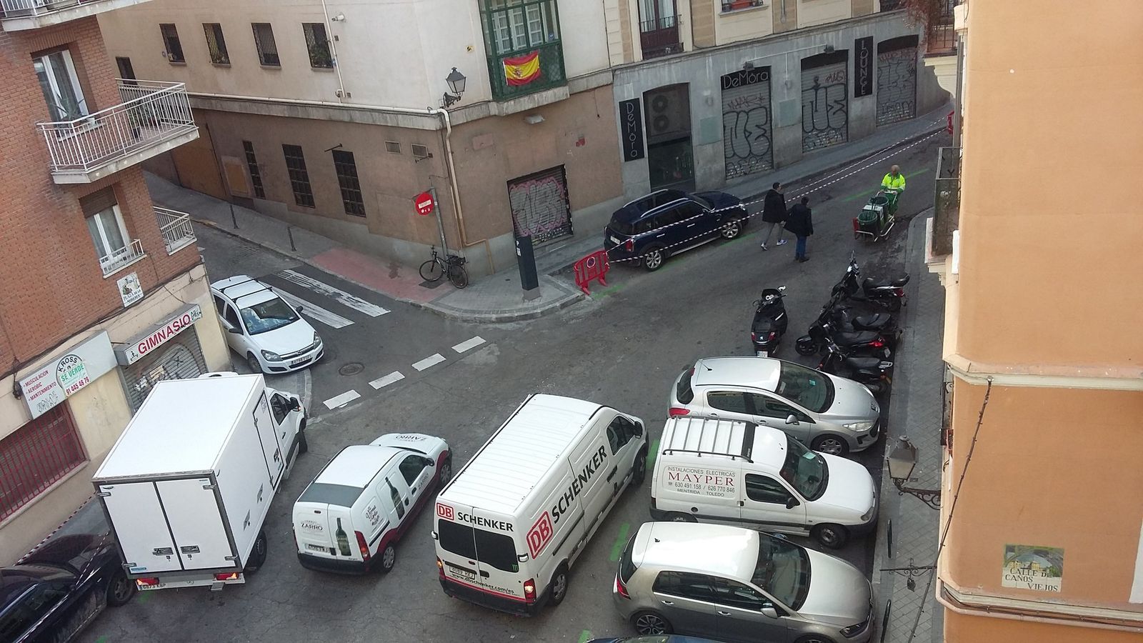 Rodaje en la calle de la Morería, en Madrid